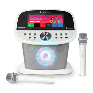 Smart Karaoke Machine Digital Singing System <b>HDMI</b> Bluetooth <b>USB</b> Home Party Entertainment Speaker <b>With</b> Microphones - Product Image 1