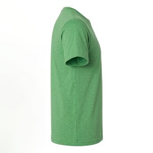 High Sales Custom Printed Logo Green High Quality <b>100</b>% Cotton <b>Polyester</b> Streetwear Causal Men O-neck Shirts High Selling Article - Product Image 4