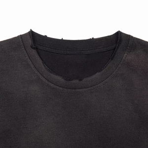 <b>Men</b> Women Acid Wash Oversized Tee Premium Street Fashion Custom Apparel Manufacturer 100% Cotton Loose Fit All Seasons <b>Pullover</b> - Product Image 4