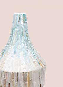 Delightful <b>Tall</b> MOP Inlay Vase Decorative <b>Table</b> Vase Modern Artistic Flower Vase Accent Ideal For Living Room Home Decor Styling - Product Image 4