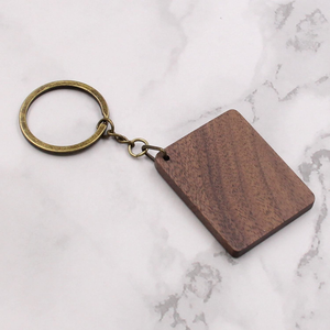 Porte-clés vierge en bois de Koa massif, cadeau d'anniversaire, gravable, cadeau promotionnel - Product Image 2