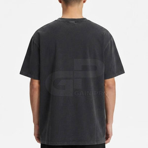 Camiseta minimalista con estampado reflectante para hombre, camiseta de algodón con cuello redondo, tela suave, ropa informal de calle, moda ligera, esencial para el día a día - Product Image 4