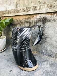 Taza de Cuerno de Búfalo Hecha a Mano, Forma Natural, Pulida, Duradera, Moderna, Apta para Alimentos, Decoración para el Hogar - Product Image 6