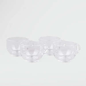 Juego de 4 Tazas de Té Redondas de Vidrio Transparente - Product Image 5