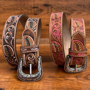 2025 New Customization Hand Tooled Leather <b>Belts</b> for Men High Quality Genuine Cowhide Leather Luxury Designer <b>Belts</b> for Women's - Product Image 4