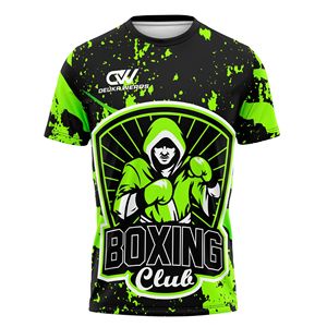 Conjunto de Muay Thai Elástico y Ligero de Poliéster para Entrenamiento y Sparring, con Logotipo y Diseño Sublimados Personalizados, MOQ Bajo, Manga Corta para Kickboxing - Product Image 2