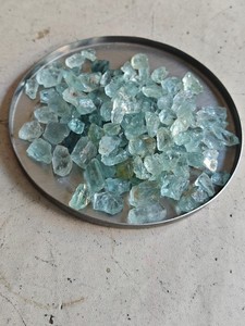 Cristales de Aguamarina Natural en Bruto, Piedras de Cristal Azul Claro, Certificación IGI, Marca MANGALMAY, Rajasthan, para Joyería - Product Image 3