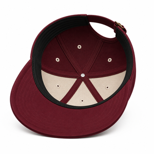 หมวกเบสบอล APICTO SPORTS สีแดงเลือดหมู 6 แผง ปรับขนาดได้ด้วยตัวล็อคแบบ Snapback ระบายอากาศได้ดี - Product Image 3