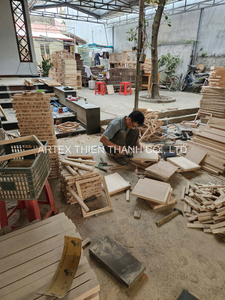 Armoire de rangement en bois de haute qualité, directement de l'usine, avec tiroirs en jacinthe d'eau et paniers tissés naturels, mobilier de maison en gros - Product Image 5