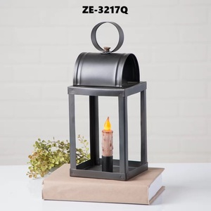 Farol Cuadrado de Bambú Hecho a Mano con Vela LED para Decoración del Hogar ZE-3217Q Zahid Exports - Product Image 1