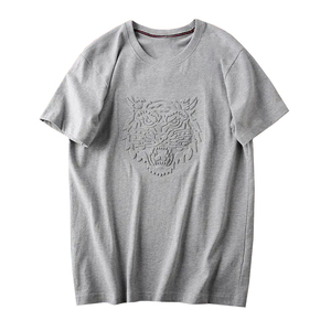 Camiseta de Hombre Oem Sostenible 100% Algodón Premium 230gsm, Corte Holgado Vintage, Estampado Personalizado en Relieve - Product Image 4