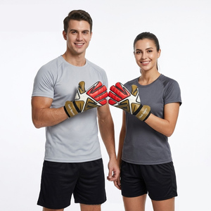 Gants de gardien de but avec protection des doigts, adhérence de match d'élite, fournisseur du Pakistan - Product Image 1