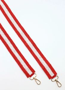 Black & White Checkered Beaded <b>Strap</b> Trendy Statement <b>Strap</b> - Product Image 2