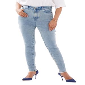 Nueva llegada de las mujeres Premium Anti-Pilling Jeans Color personalizado de alta calidad de mezclilla Servicio OEM al por mayor Precio barato MOQ bajo - Product Image 5