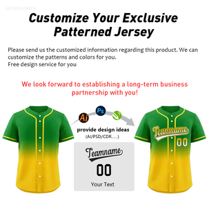 Camiseta de Béisbol de Diseño Clásico Personalizada, Precio Económico, Color Sólido, Talla Personalizada, Jersey de Béisbol Sublimado - Product Image 5