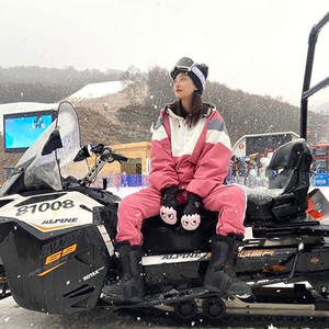 Ensemble veste et pantalon de ski pour femmes et hommes, ensembles de ski deux pièces pour couples, coupe-vent et imperméables, combinaisons de ski pour sports d'hiver - Product Image 5