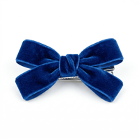 Ruban en velours bleu royal simple face de 15 mm, polyester, vente en gros, emballage de cadeaux de luxe, nœuds, décoration de vêtements, rouleau de 50 yards, personnalisable
