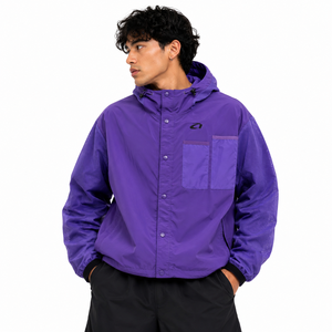 Custom Utility Hooded Reversible Windbreaker <b>Jacket</b> Lightweight Nylon Cargo Outerwear Streetwear <b>Zip</b> <b>Up</b> Techwear Men's <b>Jackets</b> - Product Image 6