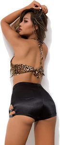 Shorts en similicuir pour femmes sur mesure avec ceinture, taille haute, en cuir PU, shorts tendance, fournisseur de vêtements en gros - Product Image 4