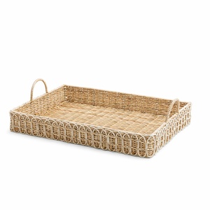 Rectangular rattan <b>storage</b> <b>trays</b> decorative <b>tray</b> for placing candle jewelry competitive price - Product Image 3
