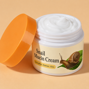 Private Label Hydrating Snail Mucin <b>Face</b> Cream Nourishing Skin Care Formula OEM Supply Bulk - Product Image 2