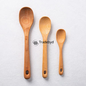 Cuillère en bois de qualité supérieure, fabriquée à la main, luxueuse et moderne, cadeau de cuisine pour les maisons éco-responsables par Tradebyd - Product Image 2