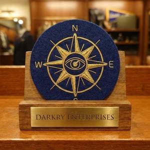 Insignia Masónica Bordada a Mano con Hilo de Oro, Emblema Masónico Personalizado, Parche para Blazer, Forma Ovalada, para Logia - Product Image 1