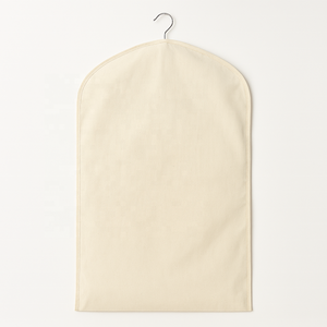 Sacs en mousseline pour robe de mariée, en gros, directement de l'usine, pliables, de luxe, personnalisés, imprimés, avec fermeture éclair, poignée en ruban - Product Image 1