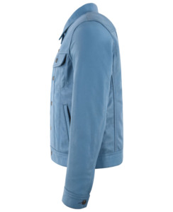 Chaqueta de Cuero Genuino Encerado para Hombre, Transpirable, Estilo Trucker Clásico Occidental, Personalizable OEM ODM, Venta al Por Mayor, Marca Privada - Product Image 3