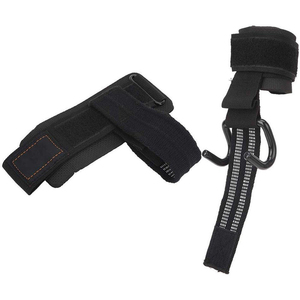 Latest Design Neoprene Metal Rod Hooks Powerlifting Gym Workout Equipment Non-Slip Rubber Coating Heavy Fitness Body Building - Product Image 4