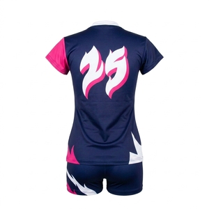 Diseña tu Propia Camiseta de Voleibol Personalizada, Uniforme de Playa Sublimado, Unisex, 100% Poliéster, Cuello Redondo, Manga Corta, Talla Grande - Product Image 2