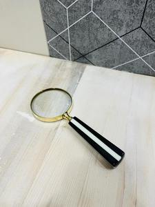 Lupa de Mano de Latón de 2.5 Pulgadas con Mango con Diseño de Ajedrez |   Lupa de Inspección Óptica - Product Image 5