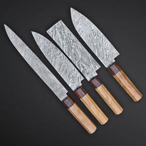 BA Enterprises 4-Piece Damascus Steel <b>Knife</b> <b>Set</b> Wood Handles 67-Layer Polished Handmade Blade <b>Sharp</b> Chef <b>Knives</b> Right-Hand - Product Image 2
