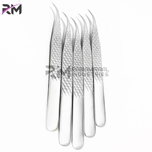 Pince à épiler RMI en argent avec logo personnalisé, pointe fine, en acier inoxydable durable, outil de pratique esthétique - Product Image 3