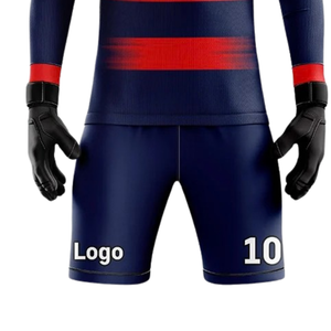Pantalones Cortos de Portero Brush Band para Hombre, Cuello Redondo, Manga Larga, Transpirables, Ecológicos, de Secado Rápido, Uniforme de Fútbol de Poliéster - Product Image 5