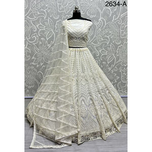 ชุดเจ้าสาวอินเดียกำมะหยี่คอลเลกชันสำหรับเจ้าสาวกับงาน zarkhan โดย fabzone - Product Image 5