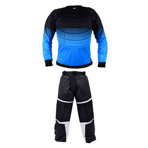 Uniforme de gardien de but de floorball imprimé de qualité supérieure, sangle réglable, genouillères renforcées, respirant, séchage rapide, 100% polyester - Product Image 1
