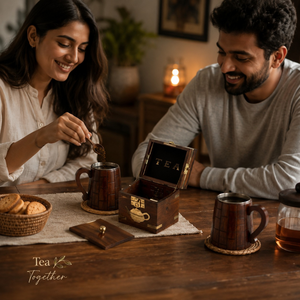 Premium Indian Rosewood Tea Box Organizer | Handcrafted Wooden Tea Bag <b>Storage</b> <b>Chest</b> for Home Kitchen Countertop Gift XLX ProX - Product Image 2