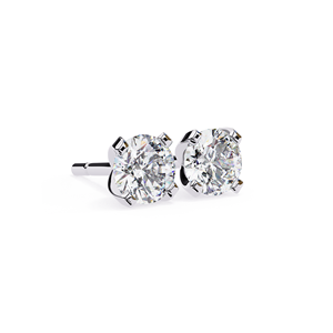 REYES Wholesale 925 <b>Sterling</b> <b>Silver</b> Wedding Gift Fine Jewelry for Women GRA Certified Round Cut 2.5 Carat Moissanite Earrings - Product Image 4