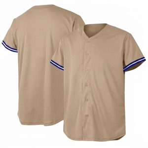 Camiseta de Béisbol de Alta Calidad con Nombre/Número del Equipo Estampado, Camiseta de Béisbol de Manga Corta con Cuello en V y Botones Delanteros para Hombre - Product Image 2