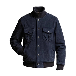 Chaquetas de cuero para motocicleta, personalizadas en colores y con logotipo, para hombre, en oferta, premium, a prueba de viento, con cierre de cremallera. - Product Image 3
