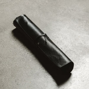 Sac de rangement pour couteaux et ustensiles de table en cuir véritable brun, portable, léger, fait main, professionnel, LKR-0223 - Product Image 1