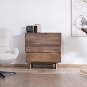 ตู้ลิ้นชักสไตล์วานดานา รอยัล ฮาร์โมนี ทำจากไม้มะม่วงแท้ รุ่นเกตา พร้อมลิ้นชักเปิดกว้าง 3 ช่อง - Product Image 1