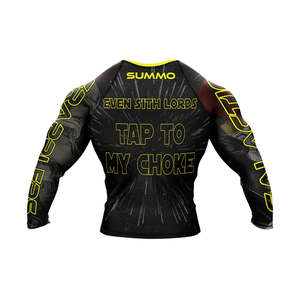 High Quality Unisex Sublimation Printed Breathable Quick Dry 180g Rash Guard Short <b>Sleeve</b> Compression Fit for for BJJ MMA - Product Image 2
