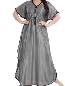 Caftán marroquí hecho a mano, vestido caftán con mangas anchas tipo murciélago, cuello en V, poliéster, corte regular, informal, para fiesta de noche, ropa de dormir. - Product Image 3