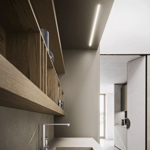 JY Project Customized RTA Frameless Oak <b>Melamine</b> Panel Kitchen Cabinet MDF Modern Hanging Doors Full <b>Set</b> Vietnam Factory OEM - Product Image 4