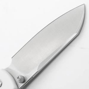 Couteaux pliants avec lame satinée à pointe tombante, manche blanc, clip de poche pour le transport quotidien, le camping, les activités de plein air et la découpe (ED) - Product Image 5