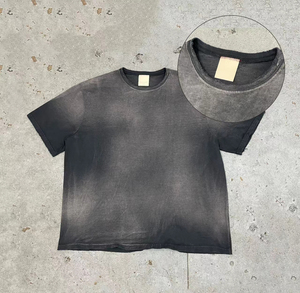 เสื้อยืดโอเวอร์ไซส์แบบย้อมสีเอซิดวอช ขายส่ง ผ้าฝ้าย 100% สวมใส่สบาย แฟชั่นทันสมัย พิมพ์ลายสตรีท รับสกรีนโลโก้ ลายเรียบ ผ้าถัก - Product Image 1