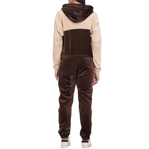 Survêtements en velours unisexe survêtement à capuche avec logo personnalisé survêtement hiver chaud pour femmes technique de teinture unie vente en gros 2026 - Product Image 3