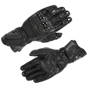 Leather Racing Gloves Full <b>Finger</b> Adjustable Wrist <b>Strap</b> Non Slip For Riding Motocross Male Universal Season - Product Image 1